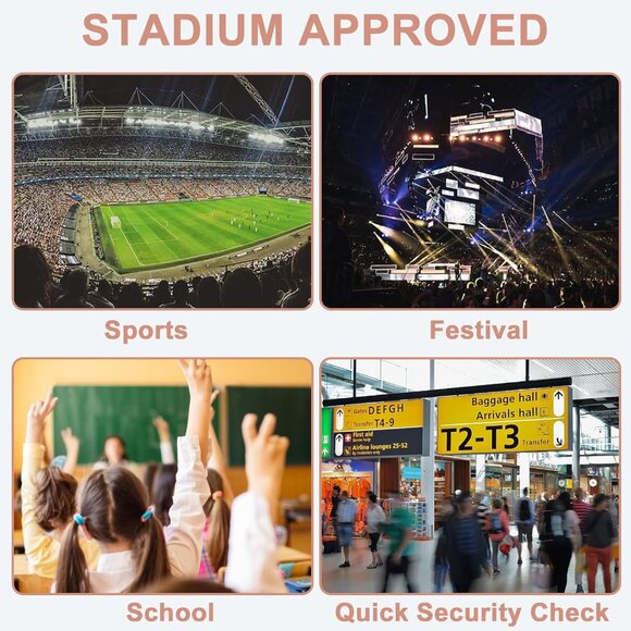 New Beautiful Light Leopard Clear Small Backpack for Girls, Women's (12x12x6) - Picture 8 of 8